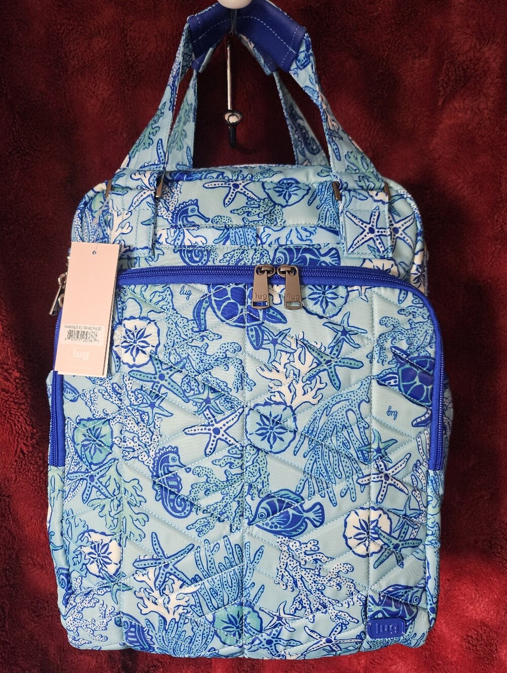 NWT Lug Ranger XL Overnight Bag With Built-in Wallet, In Sealife Blue - Picture 2 of 11